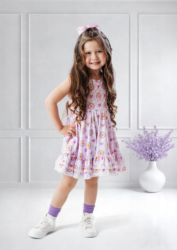 Retro Sweetheart Girls Twirl Dress
