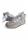 Clear Rhinestone Bling High-Top Shoes