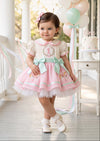 Pastel Carousel Custom Birthday Number Dress | Cake Smash Girl