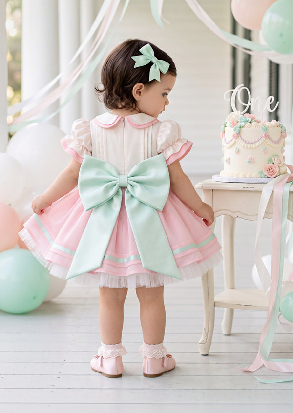 Pastel Carousel Custom Birthday Number Dress | Cake Smash Girl