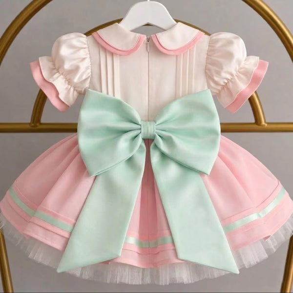 Pastel Carousel Custom Birthday Number Dress | Cake Smash Girl