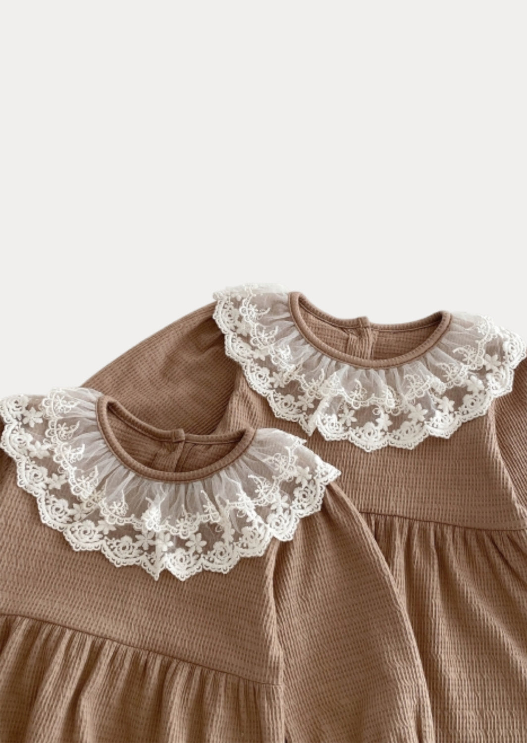 Mariana Textured Romper in Brown