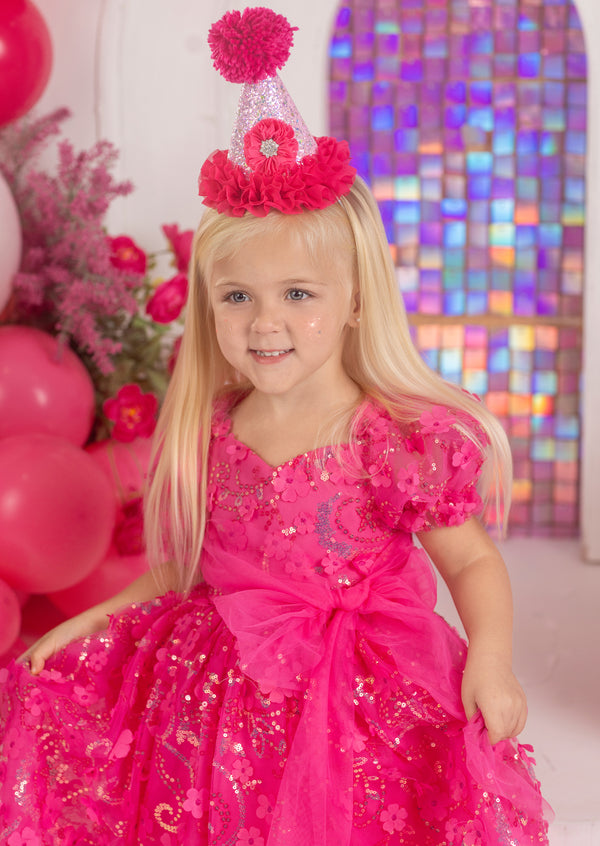 Rosabella Radiance Glitter Party Hat