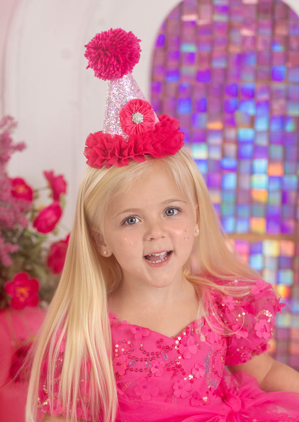 Rosabella Radiance Glitter Party Hat