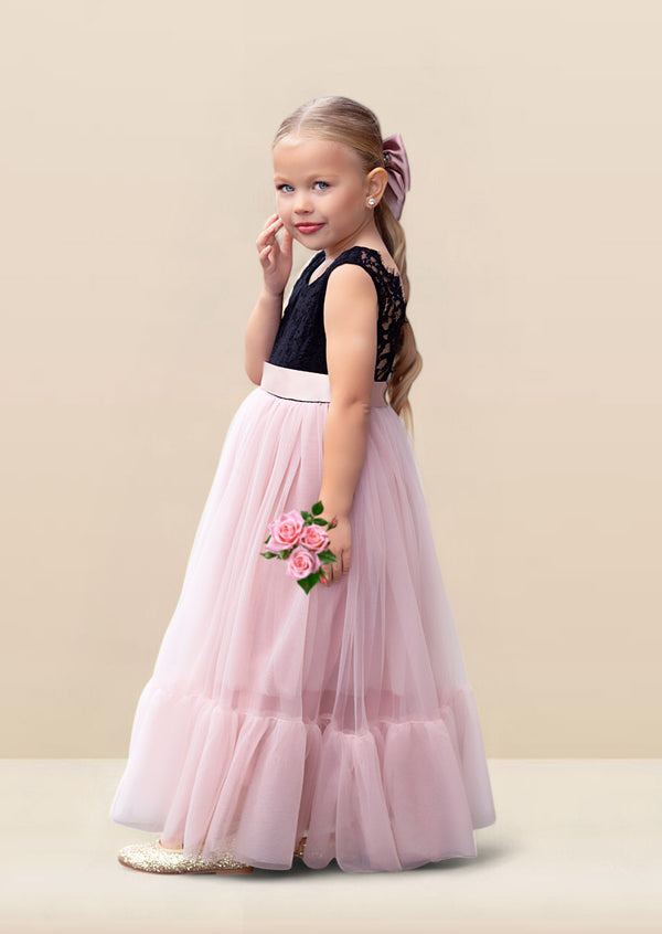 mauve flower girl dresses