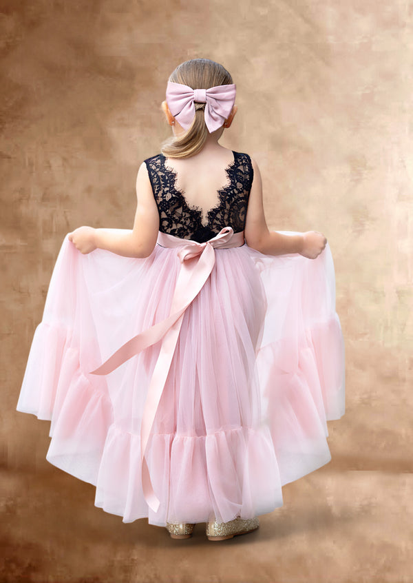 Rose Gold Flower Girl Dresses