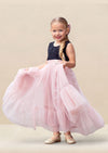 Rose gold flower girl dresses