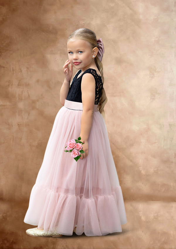 Rose Gold Flower Girl Dresses
