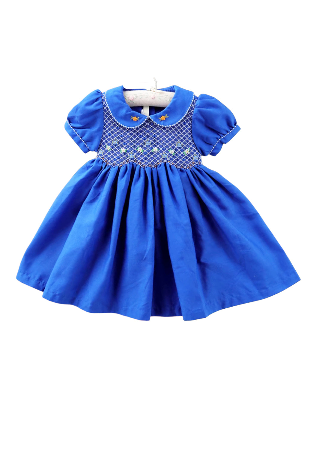 Royal Blue Smocked Dress