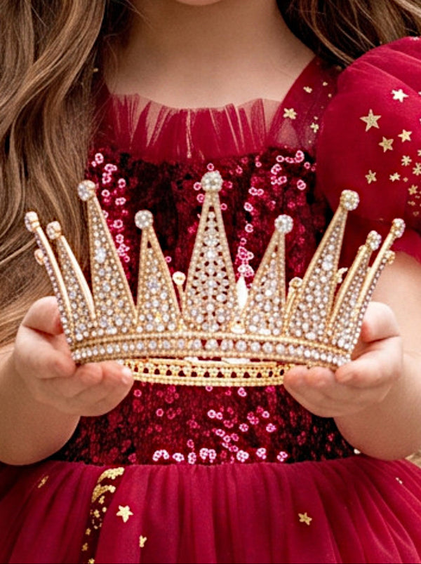 Wish Upon a Star Golden Crown | Girl Jewel Crowns & Tiaras