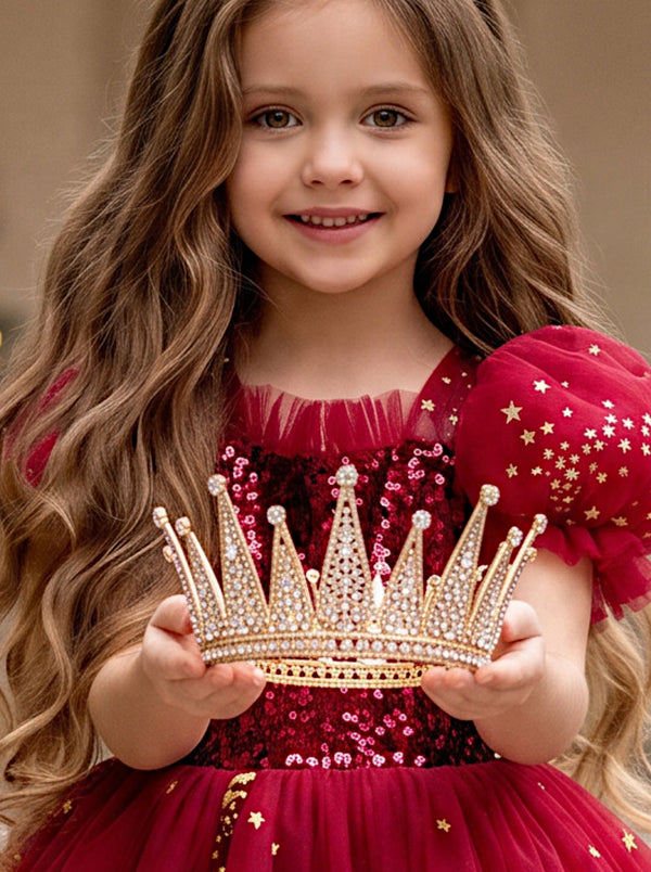 Wish Upon a Star Golden Crown | Girl Jewel Crowns & Tiaras