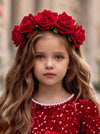 Holly Wishes Rose Hair Wreath