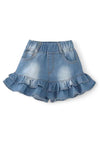 Ruffle Denim Shorts