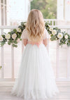 classic white flower girl dress