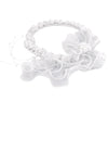 White Flower Girl Communion Hair Accessory