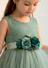 Sage Flower Girl ash with roses
