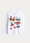 I'm On Santa's Nice List Christmas Tee Shirt
