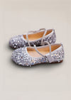 Sara Sequin Flats in Silver