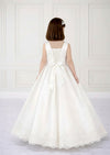 White First Communion Dress for Girls | Elegant Sleeveless Gown