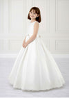 White First Communion Dress for Girls | Elegant Sleeveless Gown