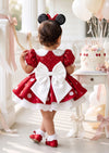 Red Dot Satin & Sequin Girl’s Costume Dress | Cake Smash Outfit Girl