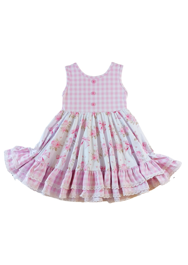 Dainty Rose Pixie Dress in Pink