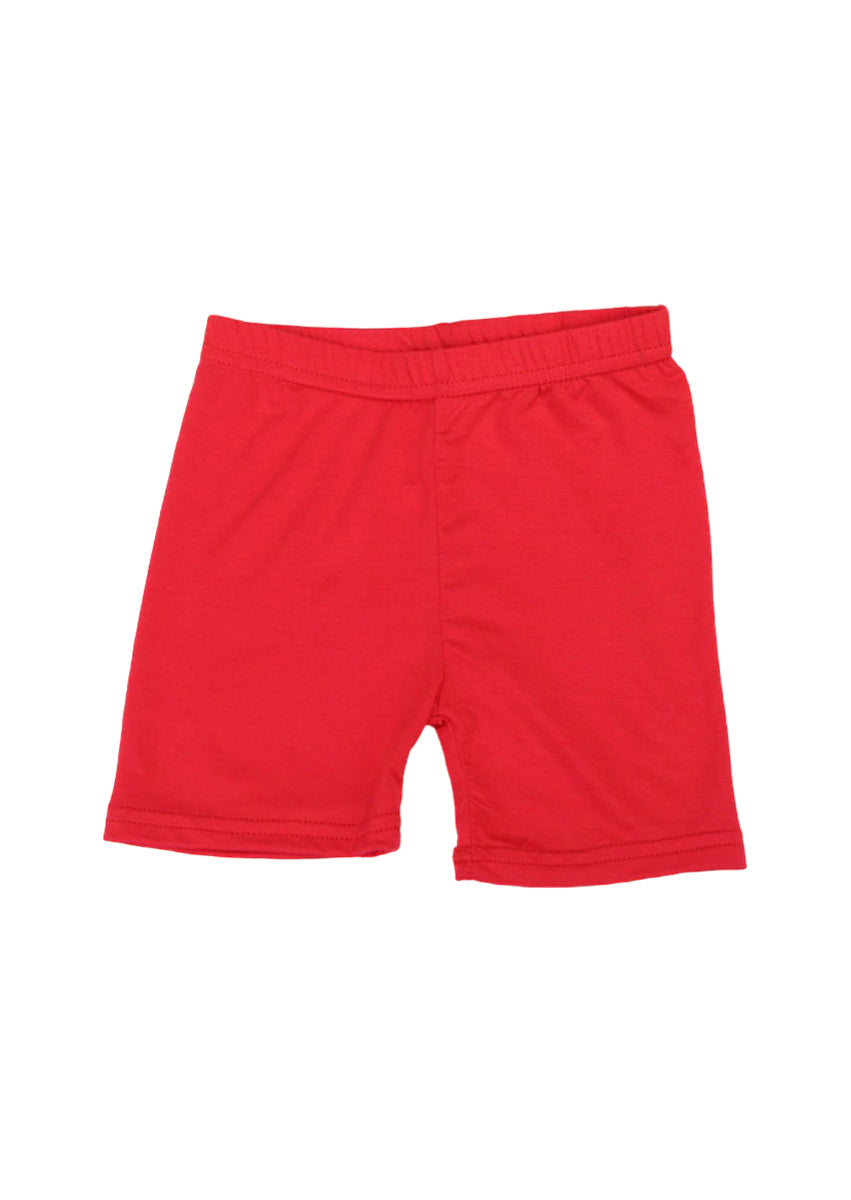 girls twirl shorts red