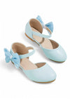 Side Bow Flats in Blue