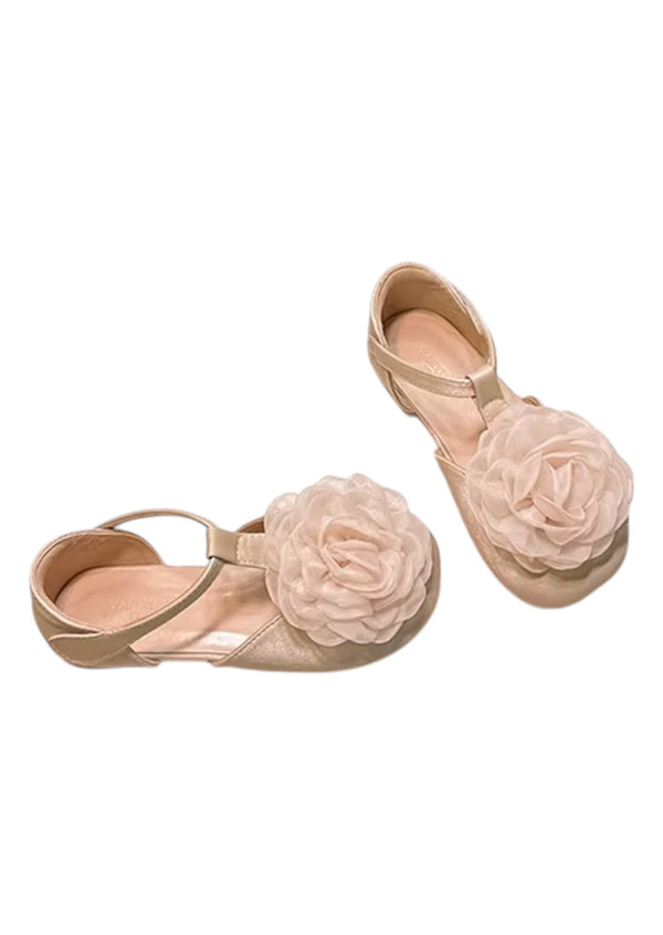 Silk Voile Flower Flats