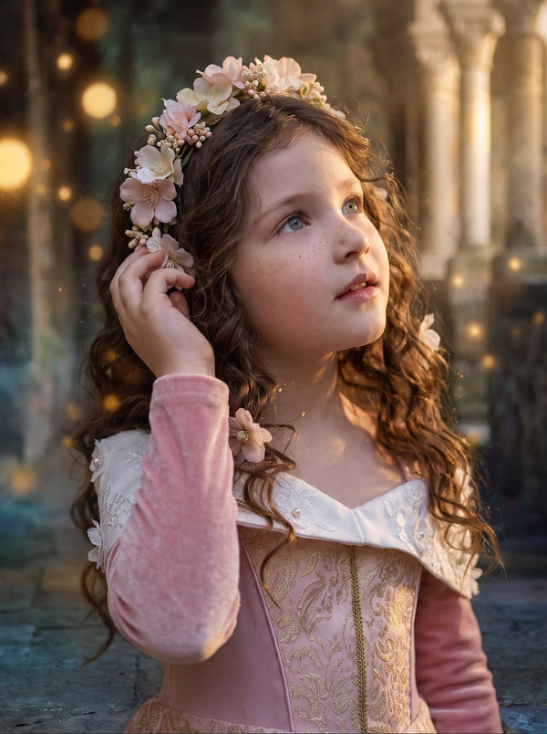 Girls Sleeping Beauty Inspired Costume Gown