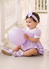 The Juliette Hand-Smocked Cotton Heirloom Romper | Cake Smash Girl