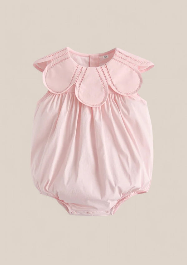 Baby Girl Classic Pink Bubble Romper