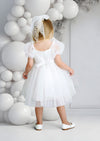 Snowdrop Kisses Party Dress in White