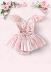 Whimsy Sequin Romper in Pink