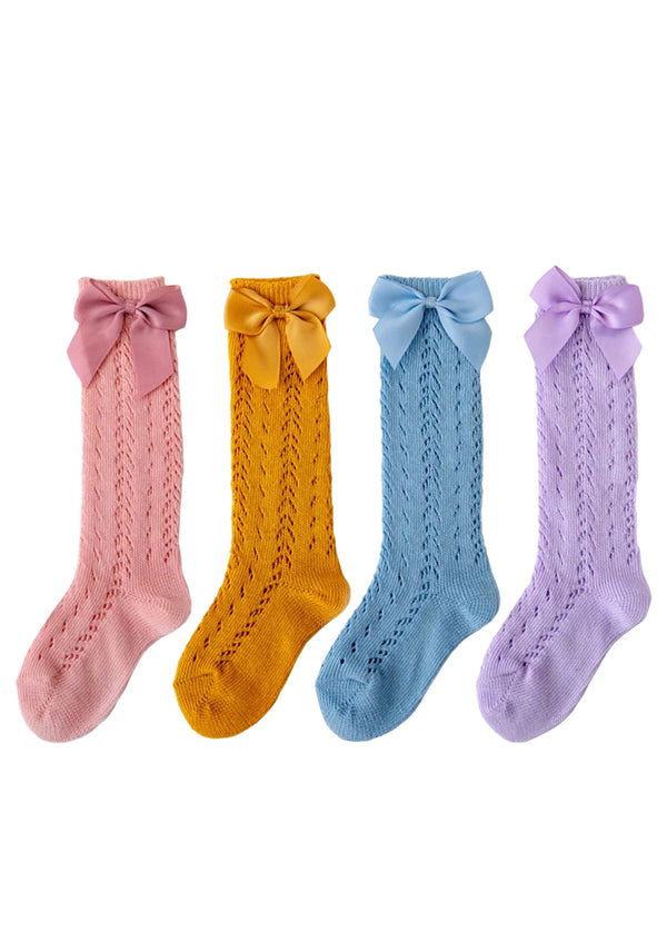 Spanish Bow Knee Socks || Several Colors