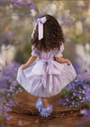 Moonbeam Puff Sleeve Dress in Lavender