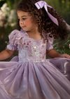 Moonbeam Puff Sleeve Dress in Lavender