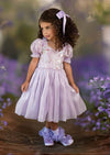 Moonbeam Puff Sleeve Dress in Lavender