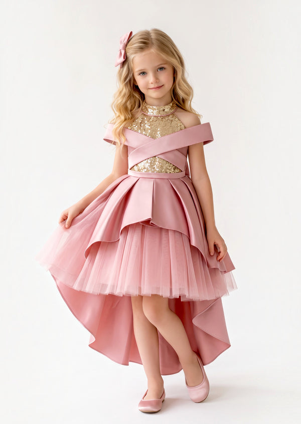 Girls Fairytale Dress in Pink | Girls Christmas Dress