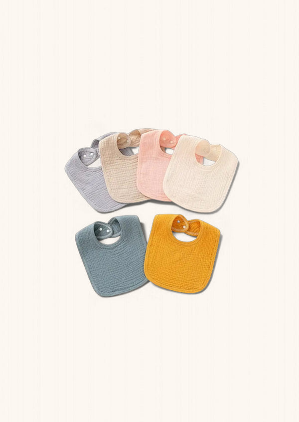 Natural Organic Cotton Baby Bib | Pink