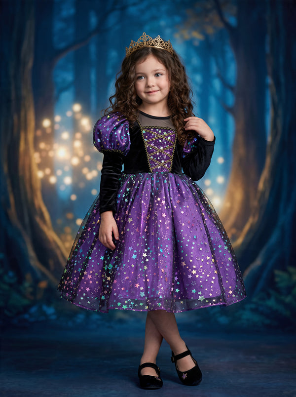 Purple Starlight Princess Dress for Girls | Girls Costume Dresses