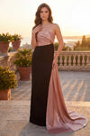 Strapless Satin Mermaid Gown – Elegant Formal Dress