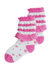 girls birthday socks pinkt