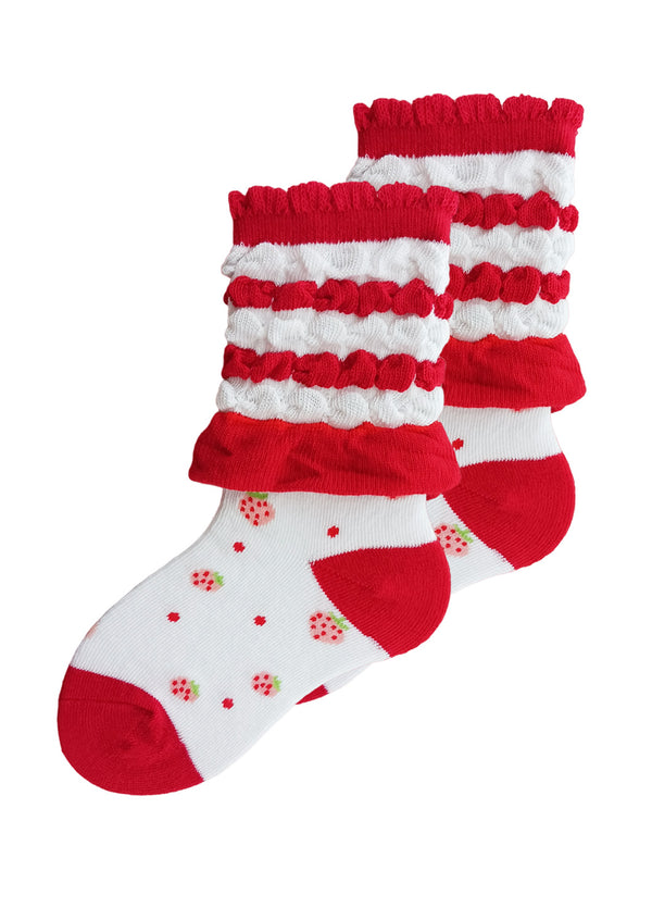 girls novelty socks red