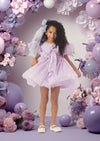 girls birthday dress in lavender