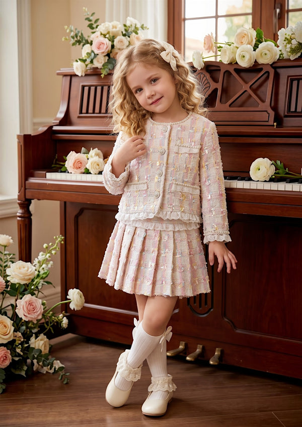 Sugarplum Tweet Girls Skirt & Jacket Set | Girls Fall Clothing