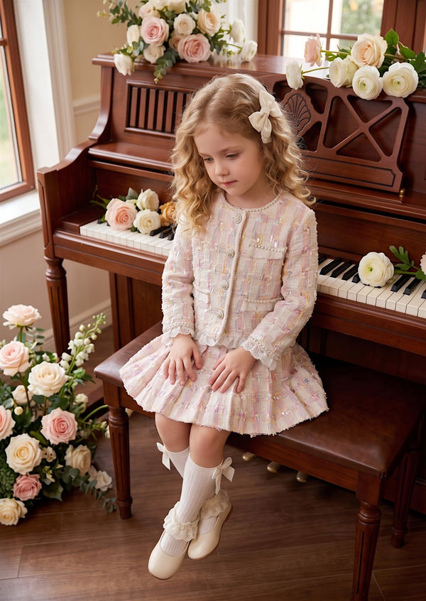 Sugarplum Tweet Girls Skirt & Jacket Set | Girls Fall Clothing