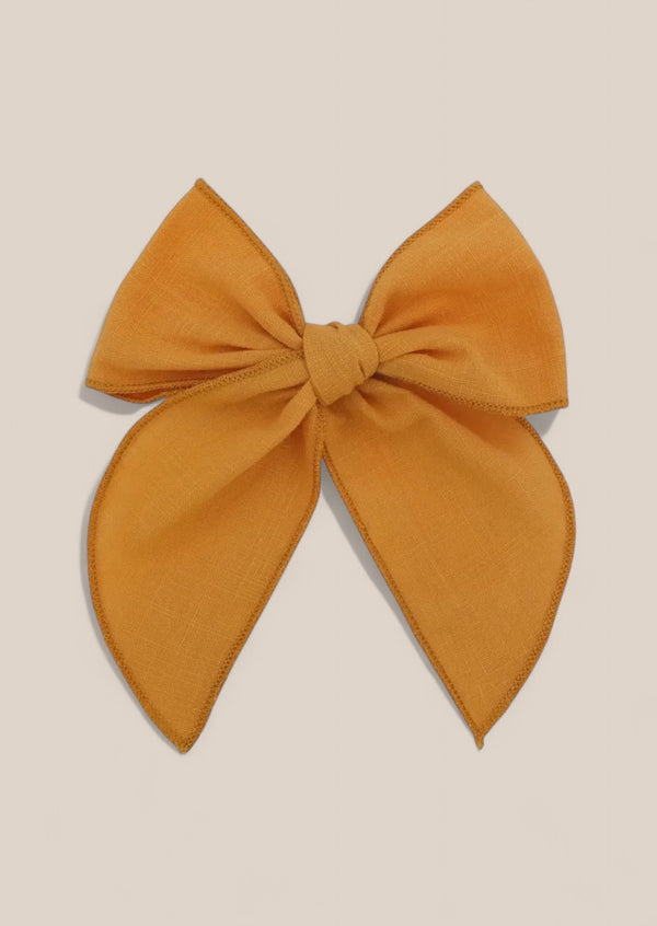 Gold Linen Fable Bow