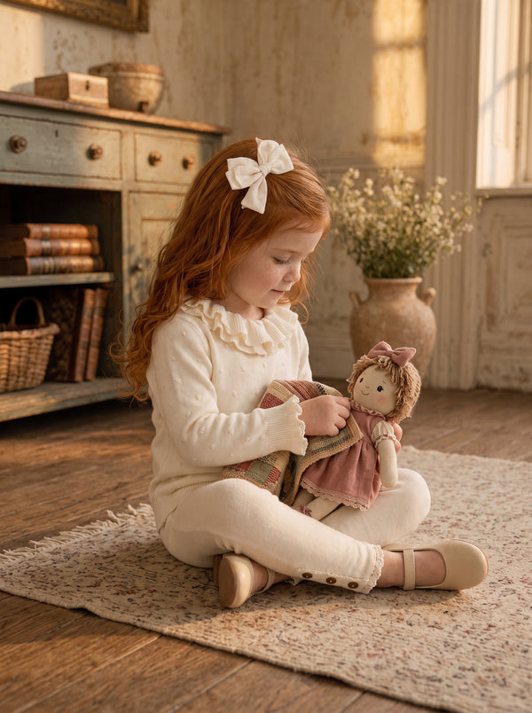 Sweet Blossoms Ruffle Pullover Sweater | Girls Outerwear Sweaters