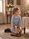 Sweet Blossoms Ruffle Pullover Sweater Blue | Girls Outerwear Sweaters